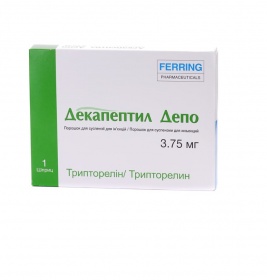 Декапептил депо порошок по 3.75 мг в шприці 1 шт.