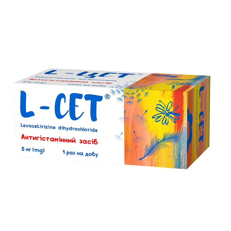 L-цет таблетки по 5 мг 100 шт. (10х10)