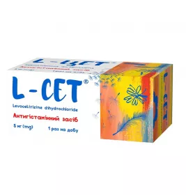 L-цет таблетки по 5 мг 100 шт. (10х10)
