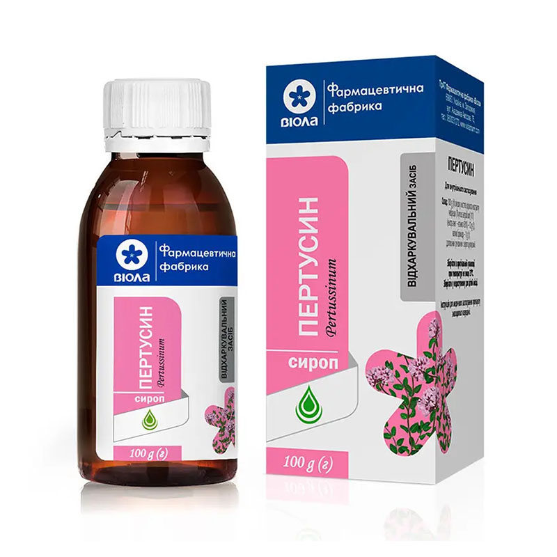 Пертусин сироп по 100 мл у флаконі в упаковці 1 шт. - Віола