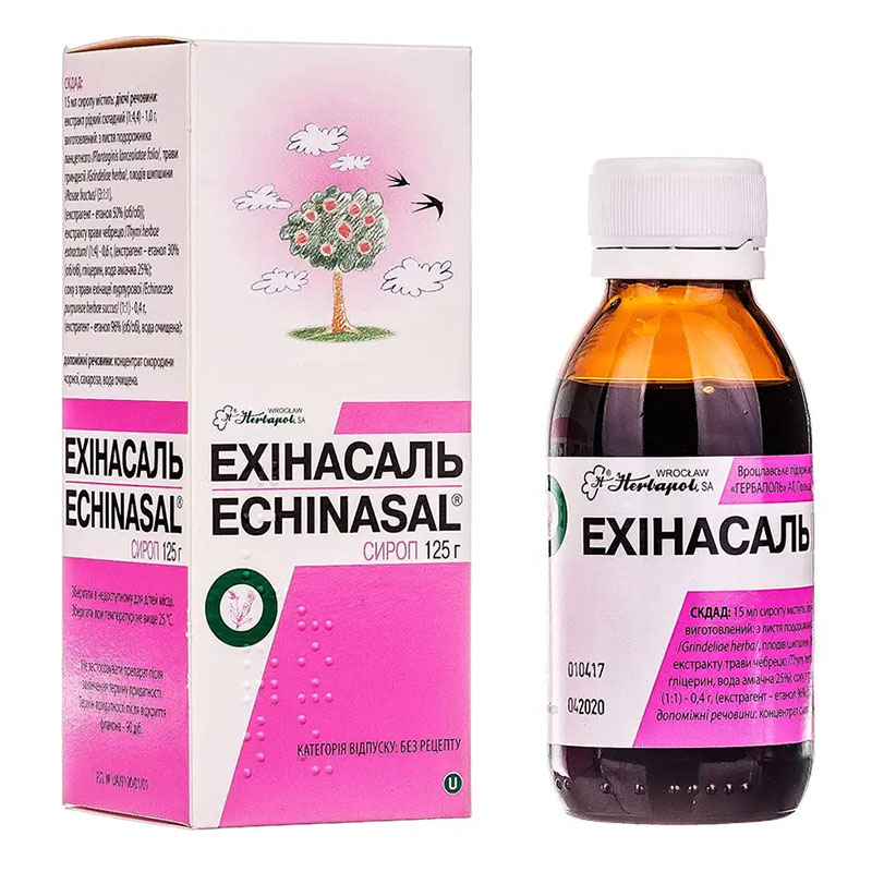 Ехінасаль сироп по 125 г у флаконі