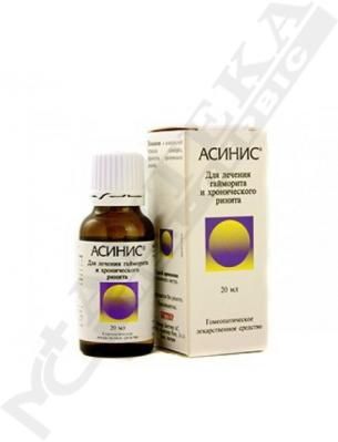 Асініс краплі по 20 мл у флаконі