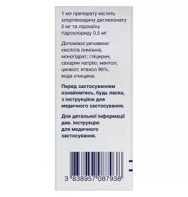 Лидоксан ментол спрей 2 мг/0,5 мг/1 мл по 30 мл во флаконе 1 шт.