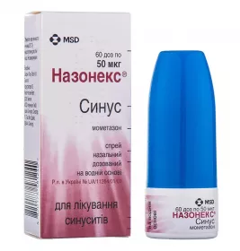 Назонекс Сінус спрей 50 мкг/доза по 60 доз (10 г) у флаконі 1 шт.