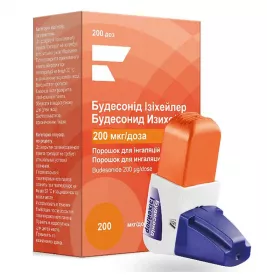 Будесонід ізихейлер порошок 200 мкг/доза по 200 доз в інгаляторі