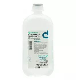 Глюкоза-Дарниця розчин для інфузій 5% по 400 мл у флаконі 1 шт.