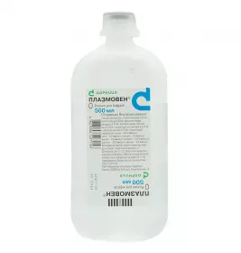 Плазмовен-Дарниця розчин для інфузій по 500 мл у флаконі 1 шт.