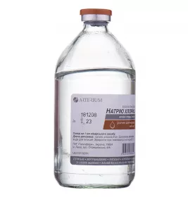 Натрію хлорид розчин для інфузій 0,9% по 400 мл у скляному флаконі 1 шт. - Артеріум