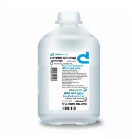 Натрия хлорид-Дарница раствор для инфузий 0,9% по 400 мл во флаконе 1 шт.