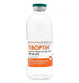 Тивортин раствор для инфузий 42 мг/мл по 200 мл во флаконе 1 шт.