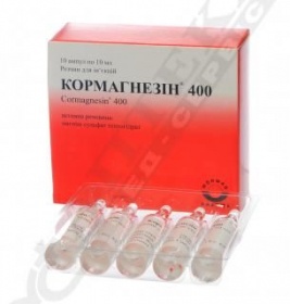 Кормагнезин розчин 400 мг/10 мл у ампулах 10 шт.