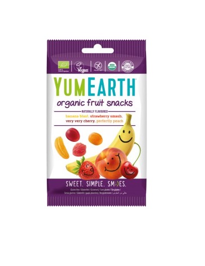 Цукерки жувальні фруктові органічні YumEarth 50г