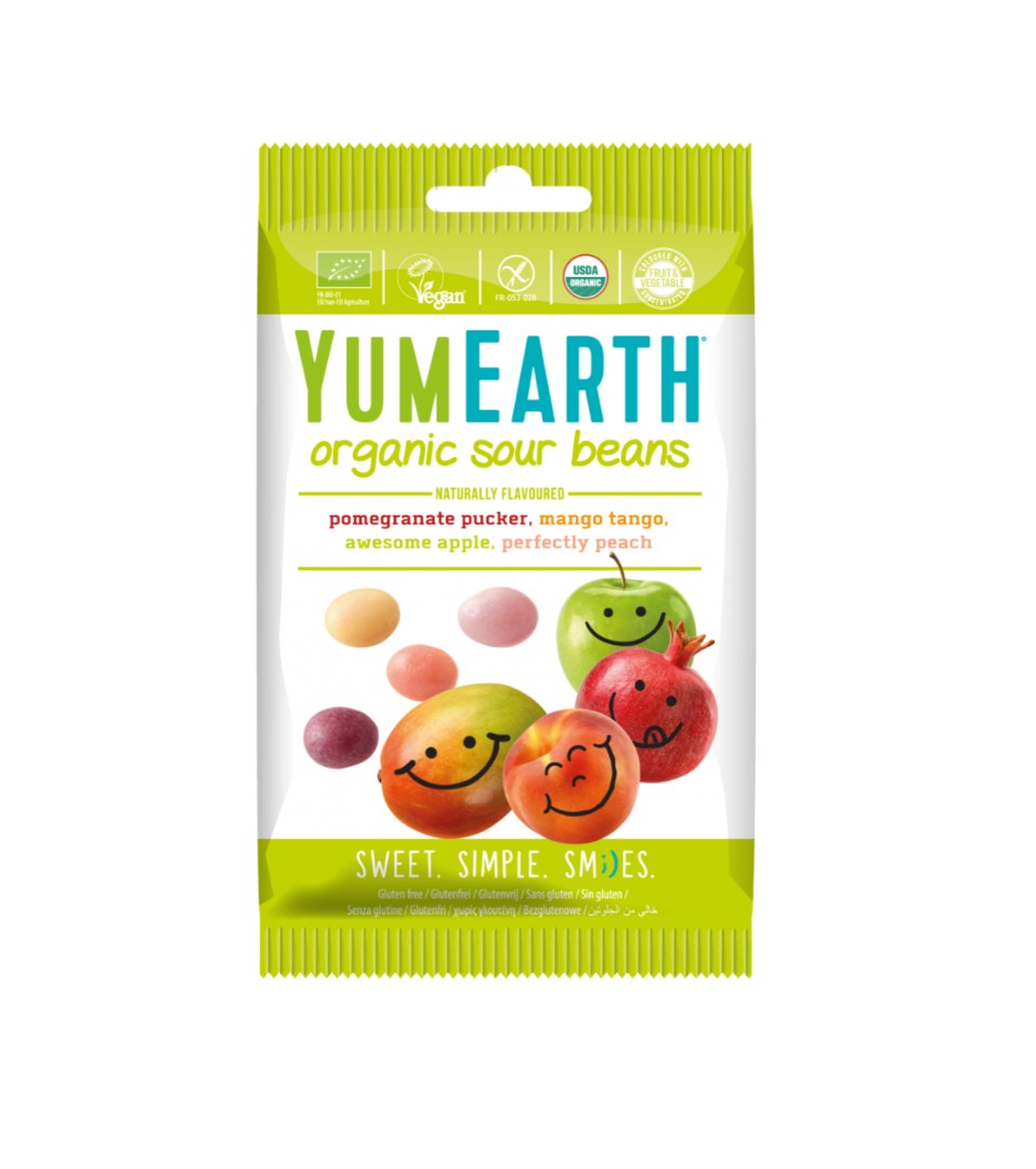 Цукерки жувальні фруктові з кислинкою органічні YumEarth 50г