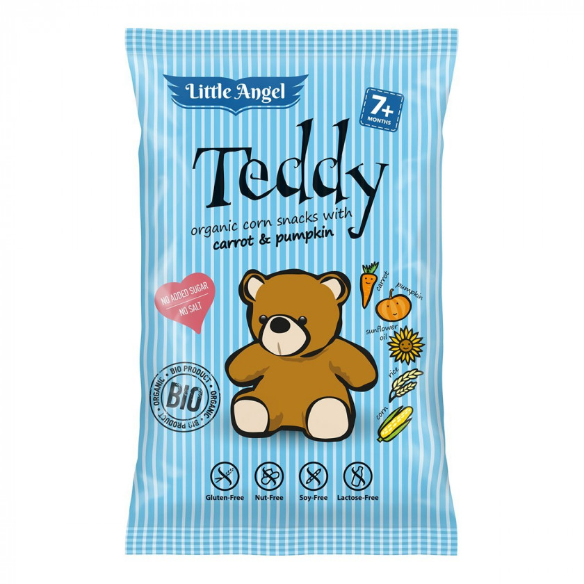 Снеки кукурудзяні Teddy органічні (БЕЗ ГЛЮТЕНУ) Mclloyd's 30г