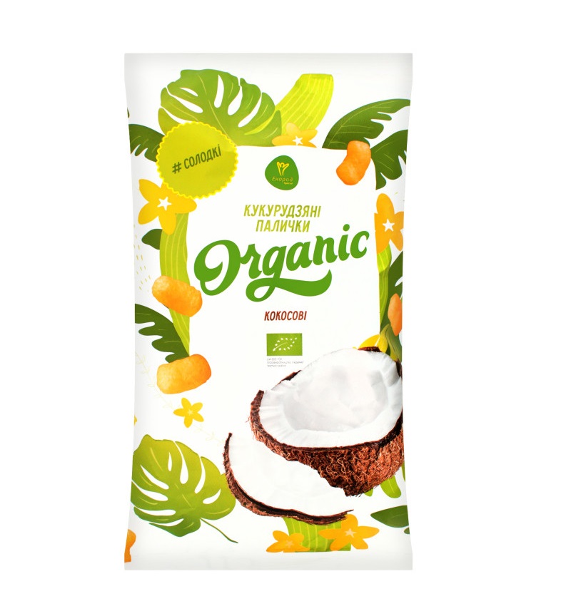 Кукурудзяні палички кокосові Екород 70 г