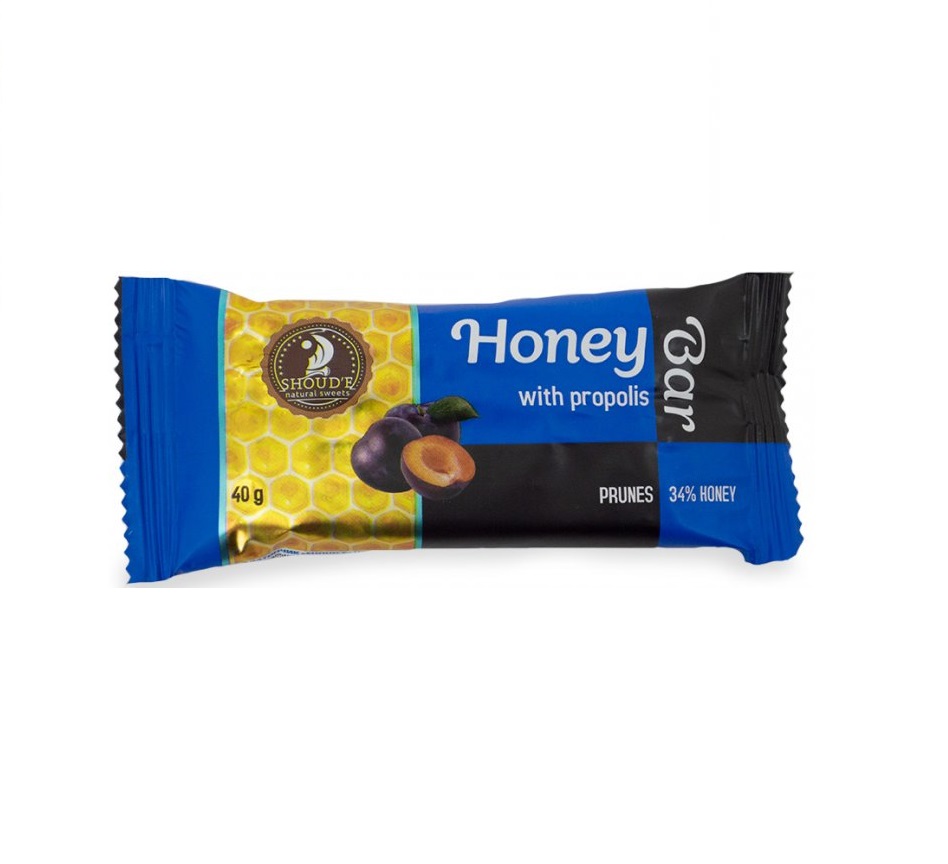 Батончик медовий SHOUDE чорнослив 40г