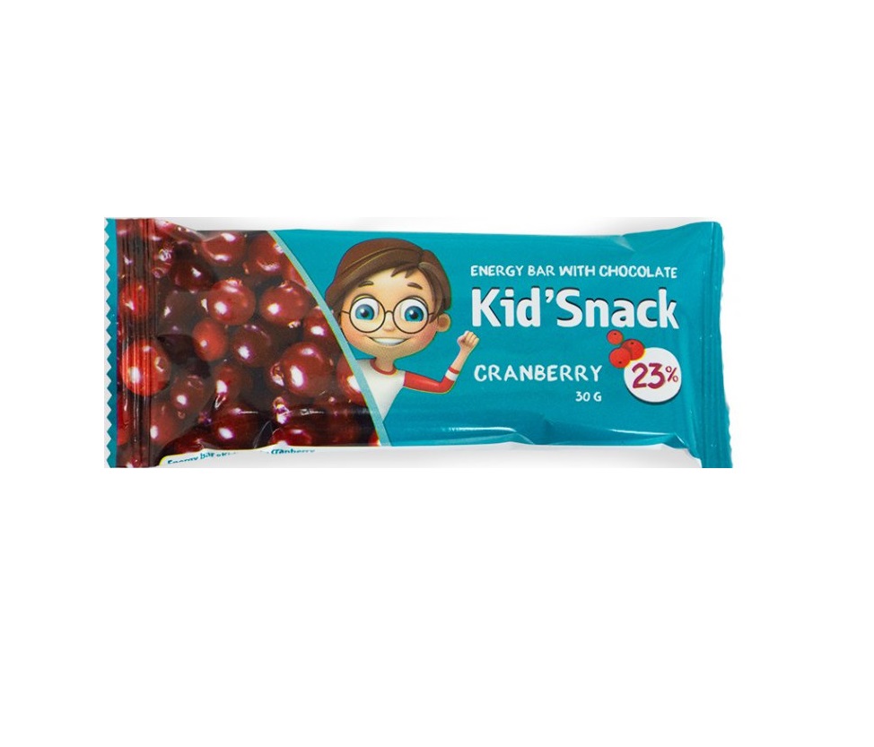 Батончик енергетичний KidSnack Журавлина 30г