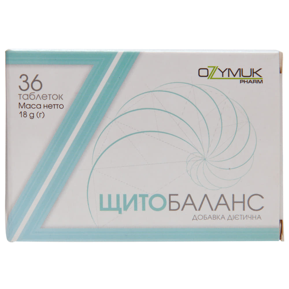 *Щитобаланс табл.№36