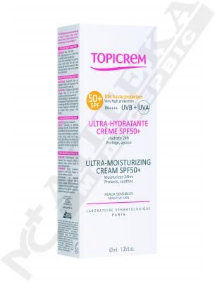 Крем Toпікрем ультра зволожуючий SPF50+ 40мл