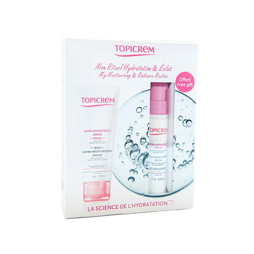 Набір Топікрем Крем Легкий ультра-зволожуючий для чутливої та комбінованої шкіри обличчя 40мл +Сироватка Ультра зволожуюча 7мл 