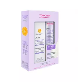 ТОПІКРЕМ НАБІР ЗАСПОКІЙЛИВИЙ ЗАХИСНИЙ КРЕМ SPF50+ 40 мл + ЗАСПОКІЙЛИВА МІЦЕЛЯРНА ВОДА 40 мл