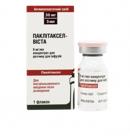 Паклітаксел-Віста концентрат 6 мг/мл по 5 мл (3 мг) у флаконі 1 шт.