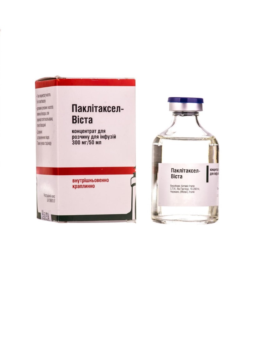 Паклітаксел-Віста концентрат 6 мг/мл по 50 мл (300 мг) у флаконі 1 шт.