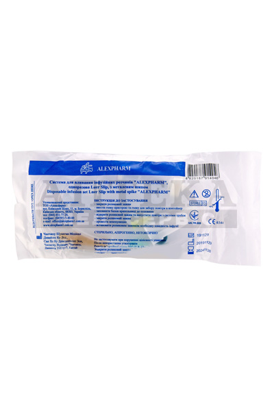 *Система ПК ALEXPHARM Luer Slip с металл.шипом