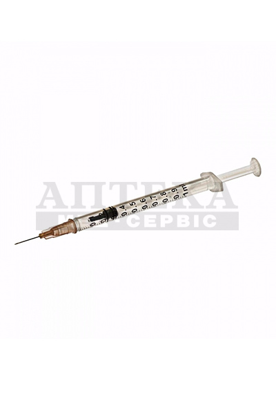 *Шприц 3-х комп. туберкулиновая игла 26G (0,45х13мм) 2мл №1 Alexpharm