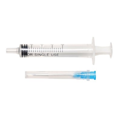 *Шприц 3-х комп. з 1-ю голкою 23G (0,6х32мм) 2мл №1 MedPlast