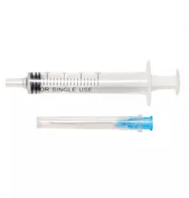 *Шприц 3-х комп. з 1-ю голкою 23G (0,6х32мм) 2мл №1 MedPlast