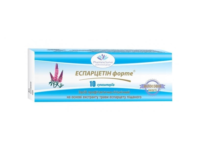 *Еспарцетін форте супп. ректал. №10