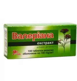Валеріана екстракт табетки 0,1г №100 Аптека 283