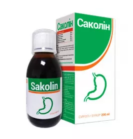 Саколін добавка дієтична, сироп 200 мл, флакон в комплекті з вимірювальною кришкою