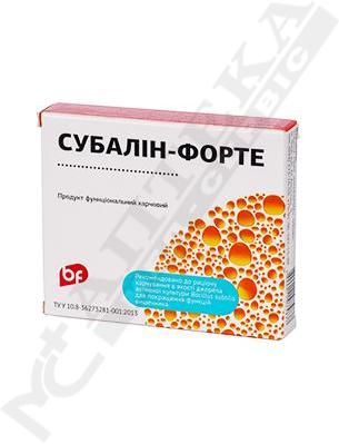 Субалін форте капсули №10