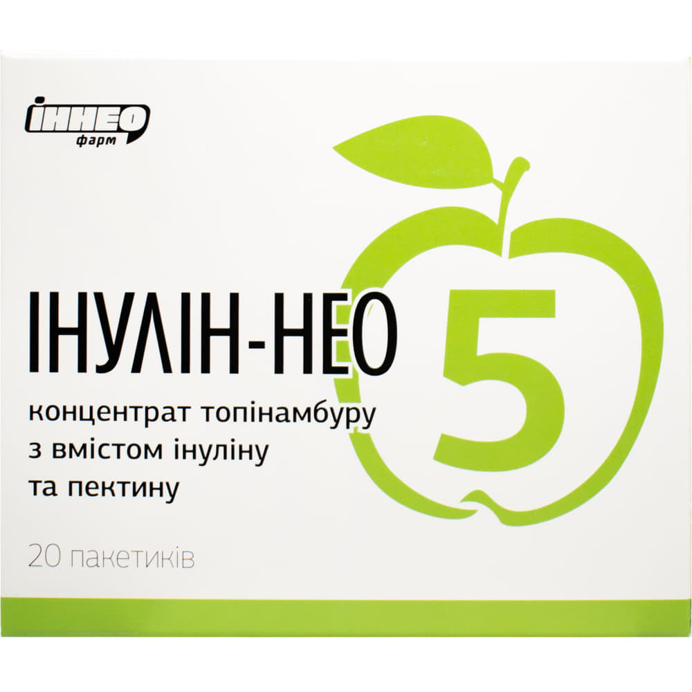 Инулин-НЕО 5 саше 6г яблоко №20 Инулин-НЕО 5 саше 6г яблоко №20