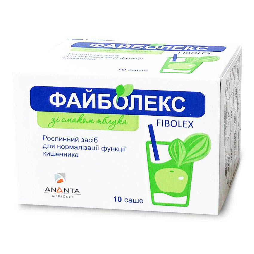 Файболекс з яблучним смаком саше 5,8г №10