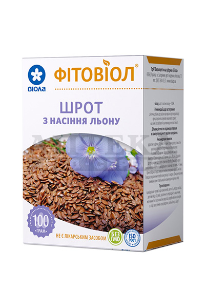 *Шрот з насіння льону 200г пачка Віола