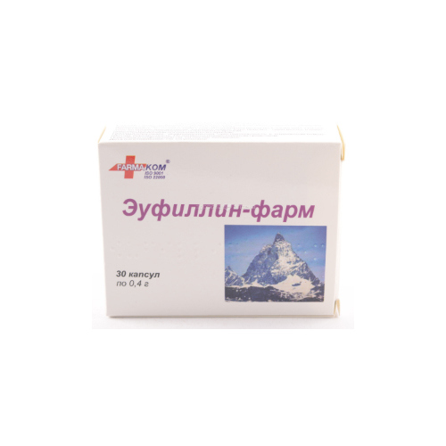 *Эуфиллин-фарм капсулы 0,4 г №30 *Эуфиллин-фарм капсулы 0,4 г №30
