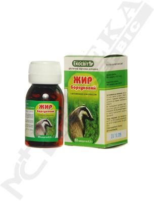 *Барсучий жир капс.№60 Экосвит