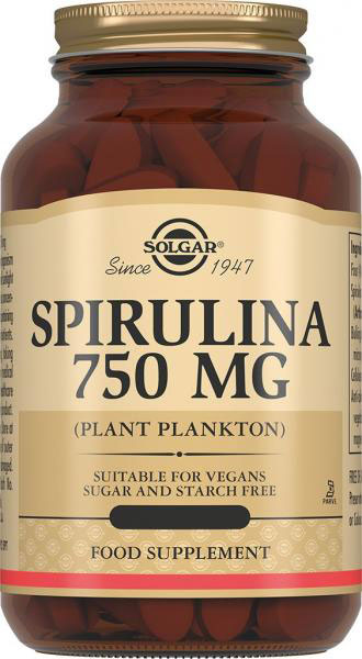 *Солгар (Solgar) Спіруліна 750мг капс. №80
