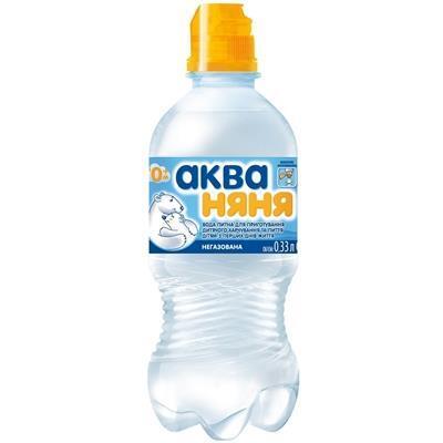 Вода Аква Няня дитяча негазована 0.33 спорт ПЕТ