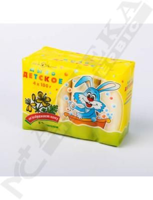 *Мыло Невская косметика детское с чистотелом 4*100 г *Мыло Невская косметика детское с чистотелом 4*100 г