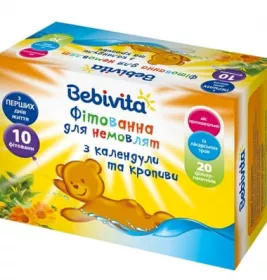 *Фитованна Bebivita д/младенцев календула и крапива 20*3,0г