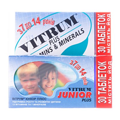 ВІТРУМ® ЮНІОР ПЛЮС, таблетки жувальні, №30