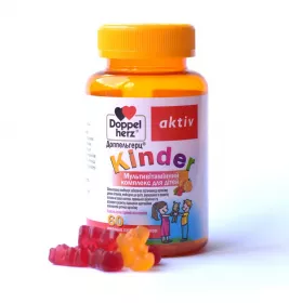 Доппельгерц Актив Kinder Мультивитаминный комплекс д/детей жев.паст.№60