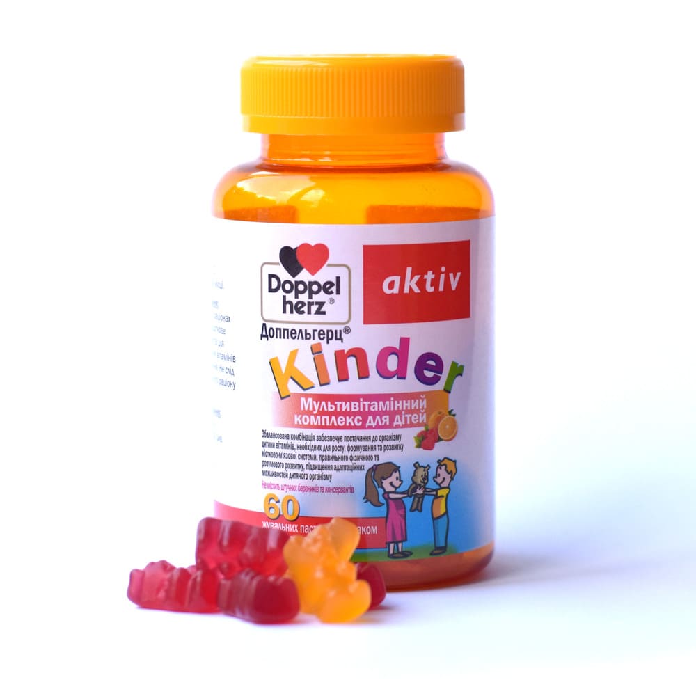 Доппельгерц Актив Kinder Мультивітамінний комплекс д/дітей жев.паст.№60