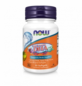 *NOW ОМЕГА DHA д/дітей з фруктовим смаком жув.табл.№30