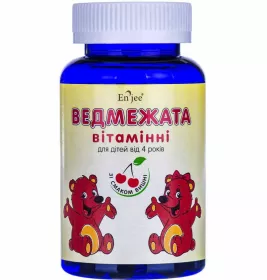 *ENJEE Мишки витаминные желатин. пастилки 2,5 г со вкусом вишни №60 банка