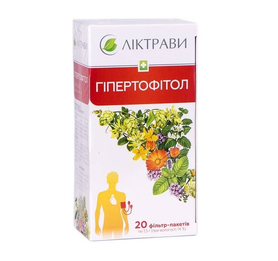 *Фіточай Гіпертофітол Ліктрави ф/п 1,5г №20